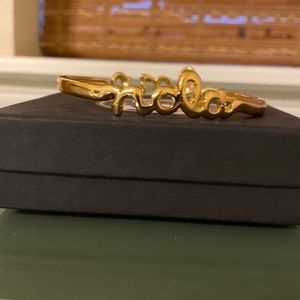 💜 Sarah Ott NOLA Love Gold Bangle 💜 3 for $20